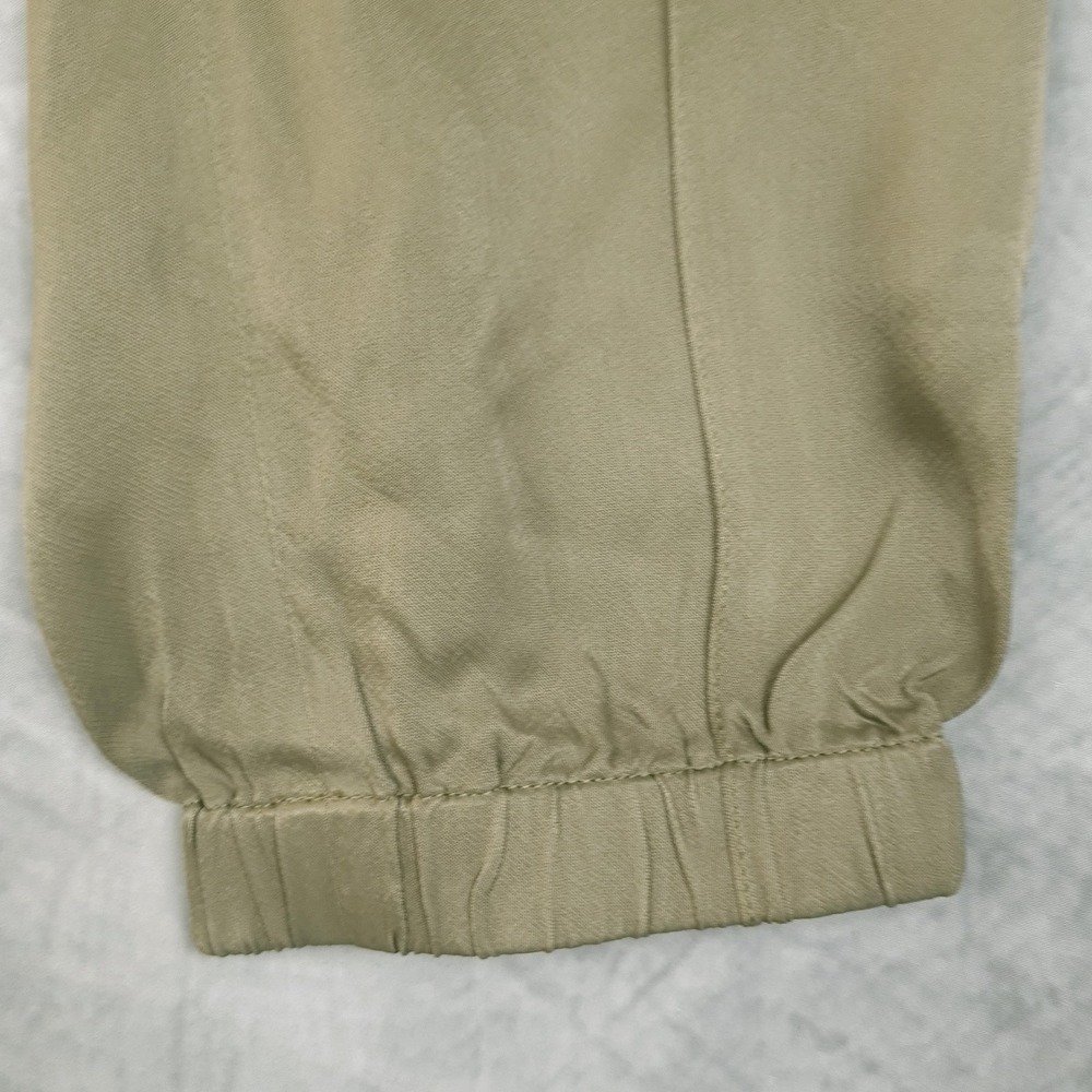 3.1 Phillip Lim Pants Womens 6 Green Viscose Jogger Elastic Cuff Relaxed Pull On - Picture 7 of 16